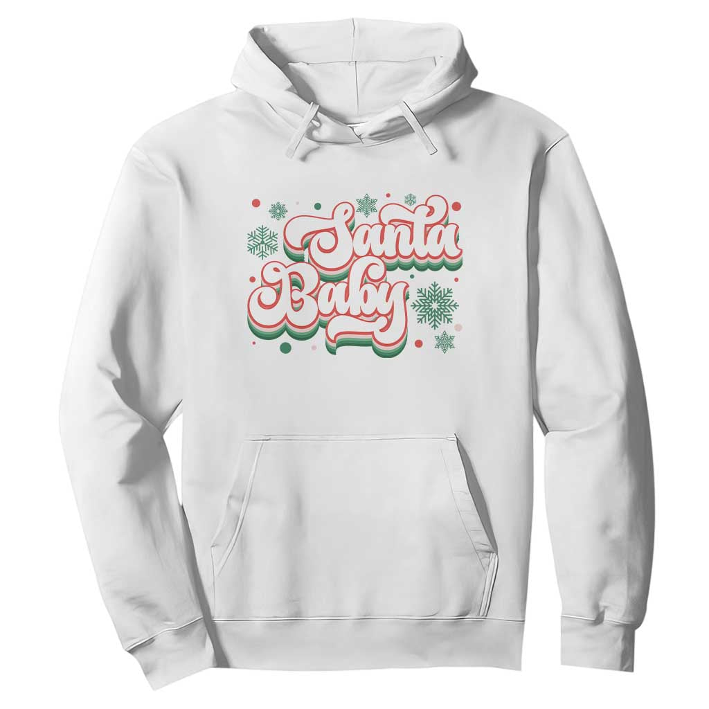 Funny Santa Baby Hoodie TS09 White Print Your Wear