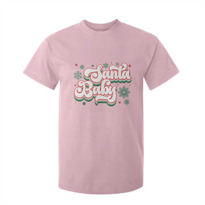Funny Santa Baby T Shirt For Kid TS09 Light Pink Print Your Wear