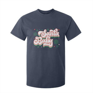 Funny Santa Baby T Shirt For Kid TS09 Navy Print Your Wear