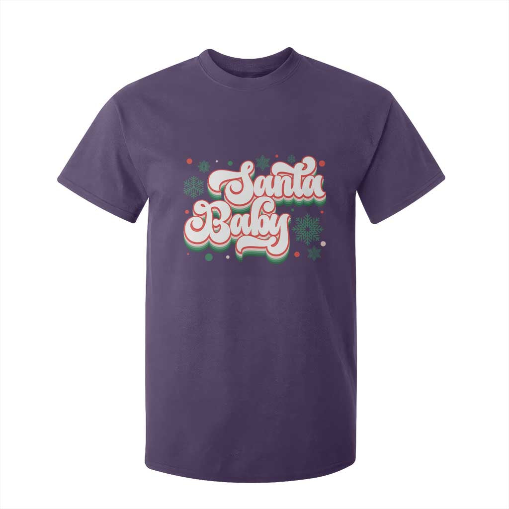 Funny Santa Baby T Shirt For Kid TS09 Purple Print Your Wear