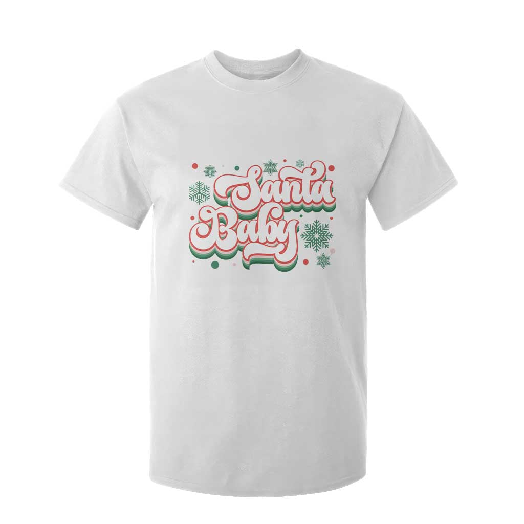 Funny Santa Baby T Shirt For Kid TS09 White Print Your Wear