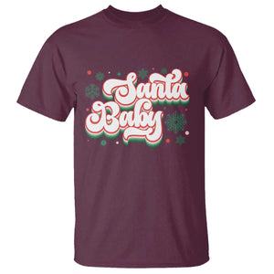 Funny Santa Baby T Shirt TS09 Maroon Print Your Wear