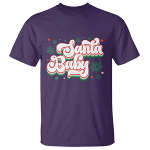Funny Santa Baby T Shirt TS09 Purple Print Your Wear