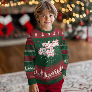 Funny Santa Baby Ugly Christmas Sweater TS09 Christmas Print Your Wear