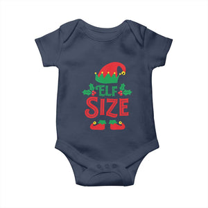 Cute First Christmas ELF Size Baby Onesie TS09 Navy Print Your Wear