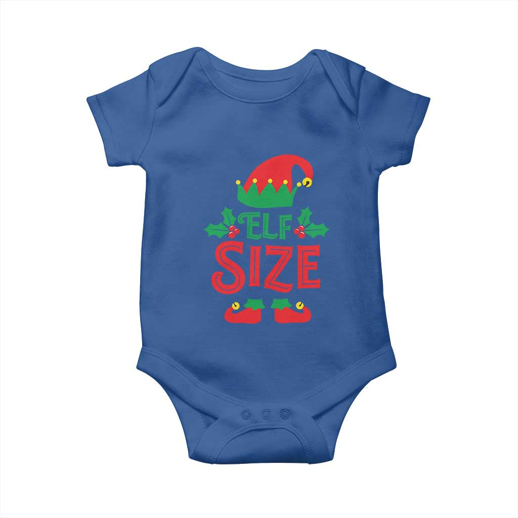 Cute First Christmas ELF Size Baby Onesie TS09 Royal Blue Print Your Wear