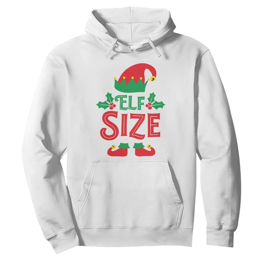 Cute First Christmas ELF Size Hoodie TS09 White Print Your Wear