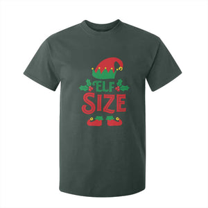 Cute First Christmas ELF Size T Shirt For Kid TS09 Dark Forest Green Print Your Wear
