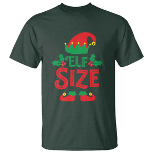 Cute First Christmas ELF Size T Shirt TS09 Dark Forest Green Print Your Wear