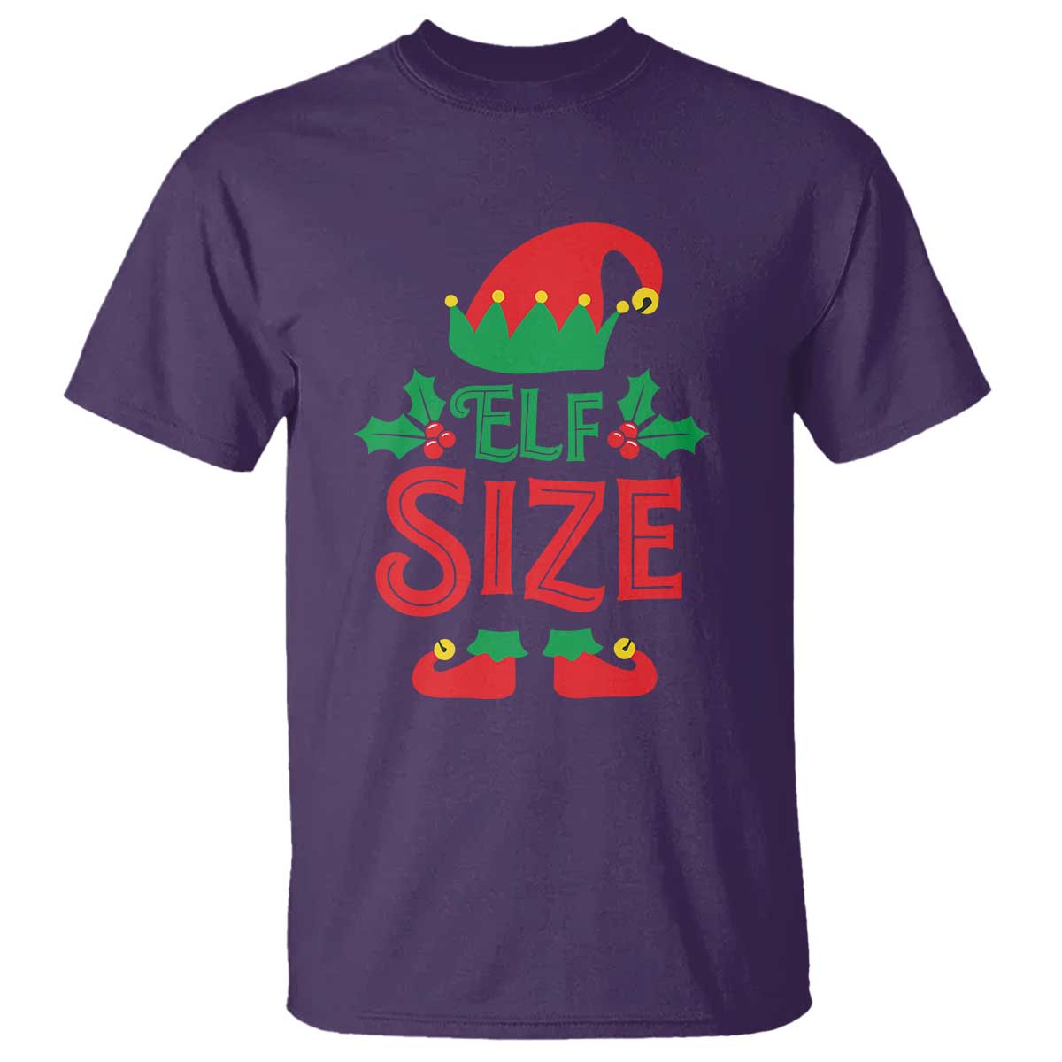 Cute First Christmas ELF Size T Shirt TS09 Purple Print Your Wear