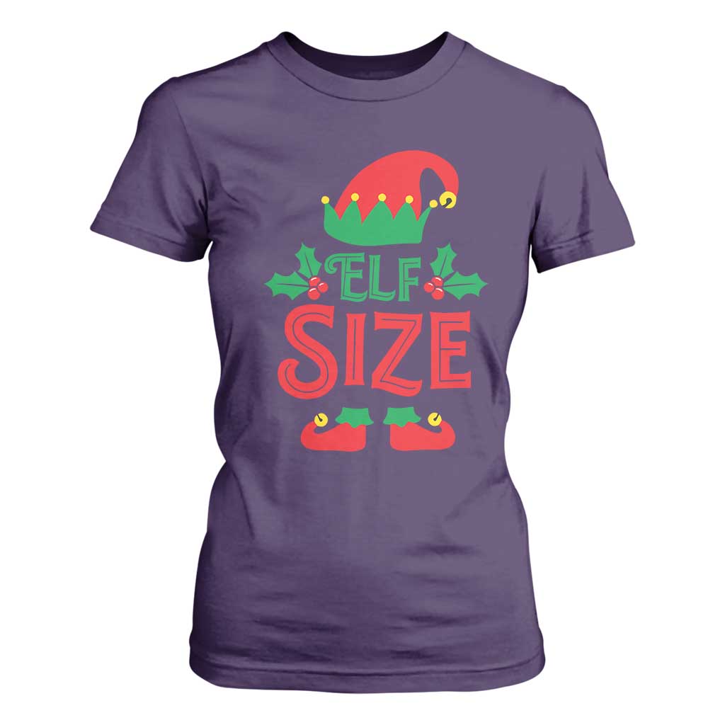 Cute First Christmas ELF Size T Shirt For Women TS09 Purple Print Your Wear