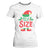Cute First Christmas ELF Size T Shirt For Women TS09 White Print Your Wear