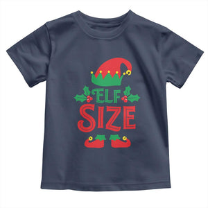 Cute First Christmas ELF Size Toddler T Shirt TS09 Navy Print Your Wear