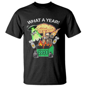 Funny Christmas What A Year Dumpster Fire T Shirt TS09 Black Print Your Wear