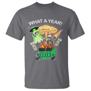 Funny Christmas What A Year Dumpster Fire T Shirt TS09 Charcoal Print Your Wear