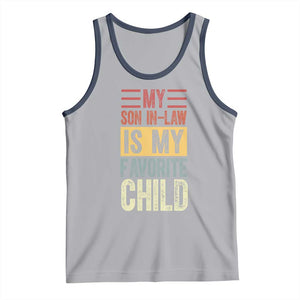 Funny My Son In Law Is My Favorite Child Tank Top TS09 Athletic Heather Navy Print Your Wear