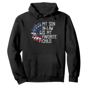 Funny My Son In Law Is My Favorite Child Hoodie American Flag Sunflower TS09 Black Print Your Wear