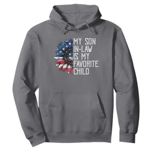 Funny My Son In Law Is My Favorite Child Hoodie American Flag Sunflower TS09 Charcoal Print Your Wear