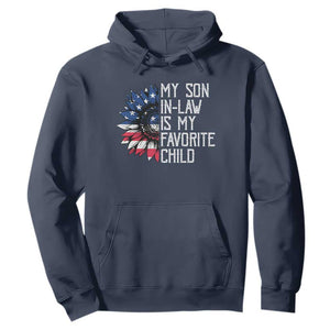 Funny My Son In Law Is My Favorite Child Hoodie American Flag Sunflower TS09 Navy Print Your Wear