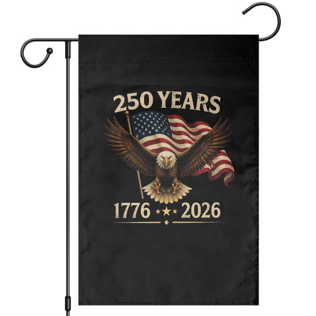 250 Anniversary USA Patriotic Eagle Garden Flag 250th 4th Of July 1776 2026 Flag TS10 Black Print Your Wear
