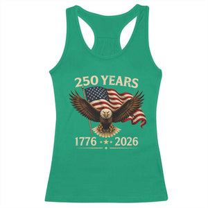 250 Anniversary USA Patriotic Eagle Racerback Tank Top 250th 4th Of July 1776 2026 Flag TS10 Irish Green Print Your Wear