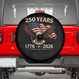 250 Anniversary USA Patriotic Eagle Spare Tire Cover 250th 4th Of July 1776 2026 Flag TS10 Black Print Your Wear