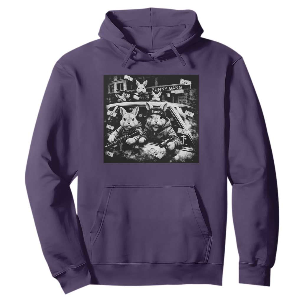 Funny Bunny Gang Hoodie Vintage Rabbit Meme TS10 Purple Print Your Wear