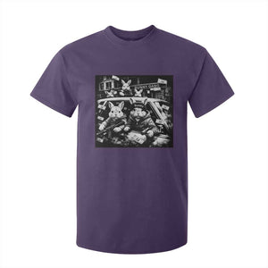 Funny Bunny Gang T Shirt For Kid Vintage Rabbit Meme TS10 Purple Print Your Wear