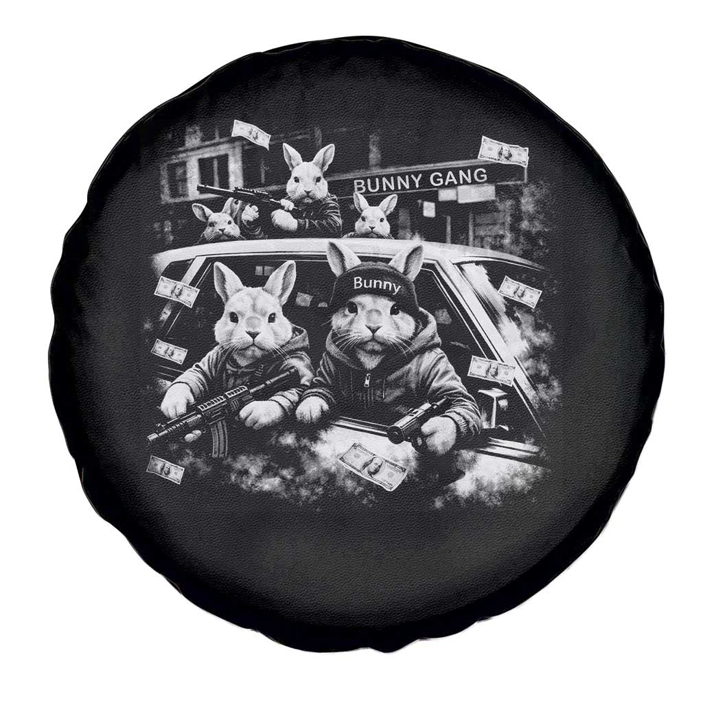 Funny Bunny Gang Spare Tire Cover Vintage Rabbit Meme TS10 Print Your Wear