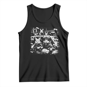 Funny Bunny Gang Tank Top Vintage Rabbit Meme TS10 Black Print Your Wear