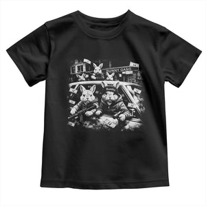 Funny Bunny Gang Toddler T Shirt Vintage Rabbit Meme TS10 Black Print Your Wear