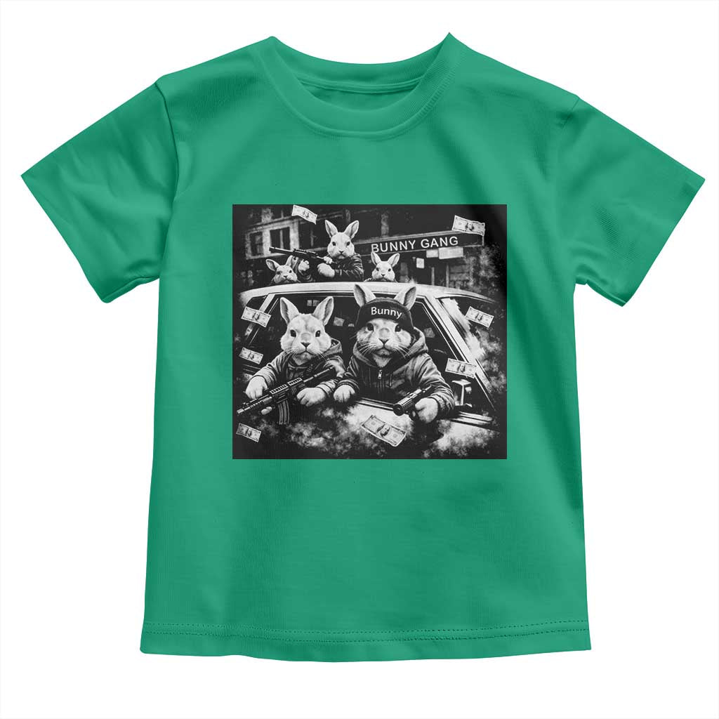 Funny Bunny Gang Toddler T Shirt Vintage Rabbit Meme TS10 Irish Green Print Your Wear