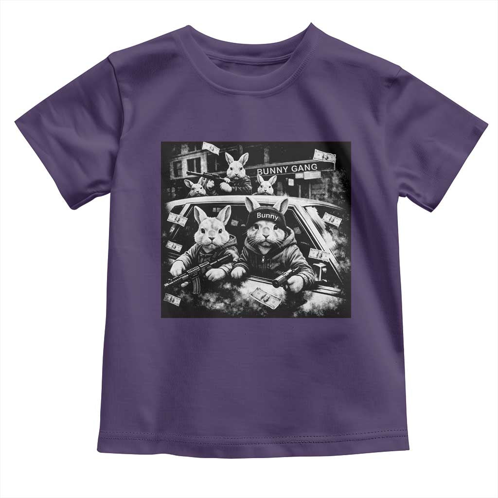 Funny Bunny Gang Toddler T Shirt Vintage Rabbit Meme TS10 Purple Print Your Wear