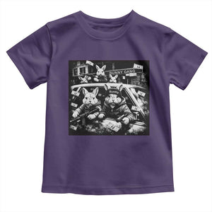 Funny Bunny Gang Toddler T Shirt Vintage Rabbit Meme TS10 Purple Print Your Wear