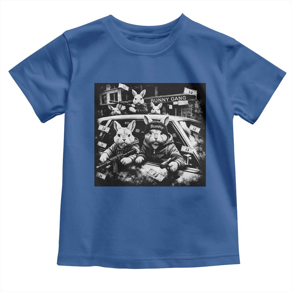 Funny Bunny Gang Toddler T Shirt Vintage Rabbit Meme TS10 Royal Blue Print Your Wear