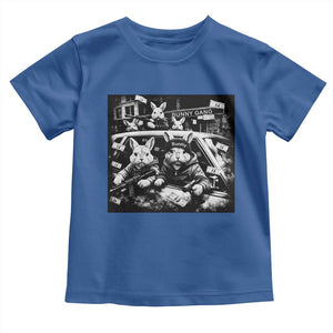 Funny Bunny Gang Toddler T Shirt Vintage Rabbit Meme TS10 Royal Blue Print Your Wear