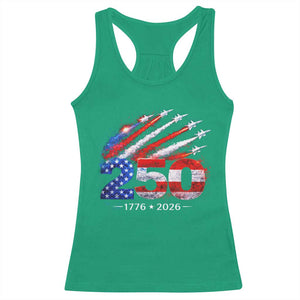 250th Anniversary USA Racerback Tank Top Patriotic 250 Years American 4th July 1776 2026 TS10 Irish Green Print Your Wear