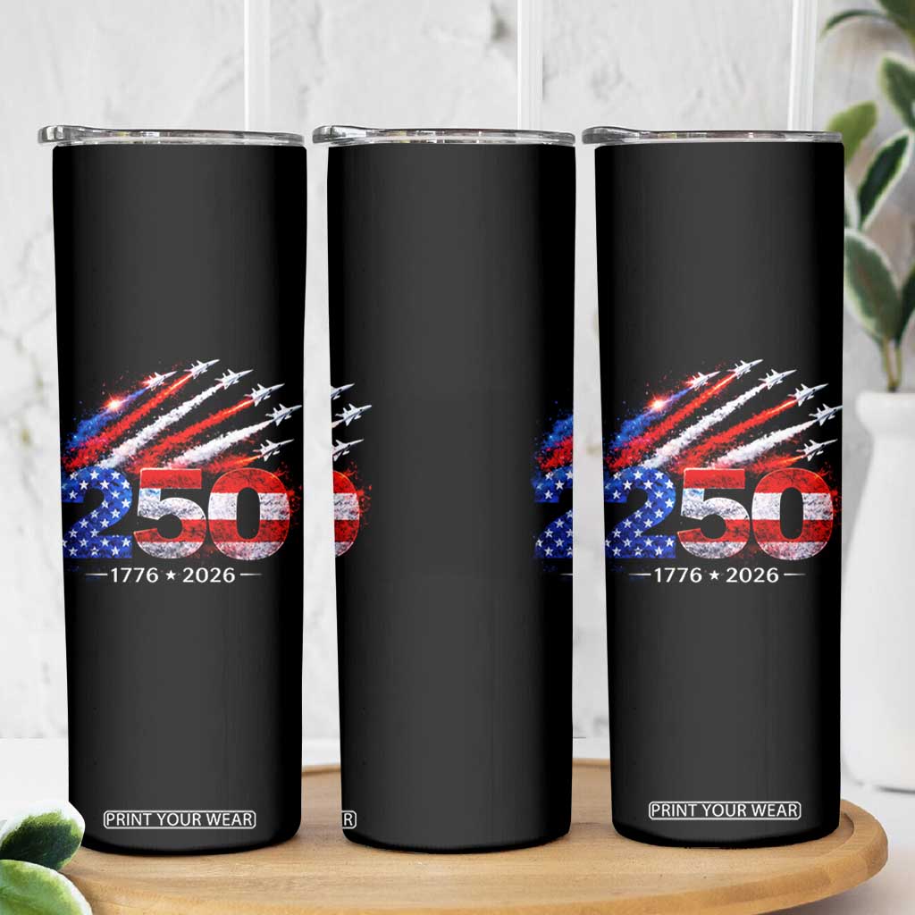 250th Anniversary USA Skinny Tumbler Patriotic 250 Years American 4th July 1776 2026 TS10 Print Your Wear