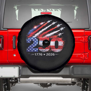 250th Anniversary USA Spare Tire Cover Patriotic 250 Years American 4th July 1776 2026 TS10 Black Print Your Wear
