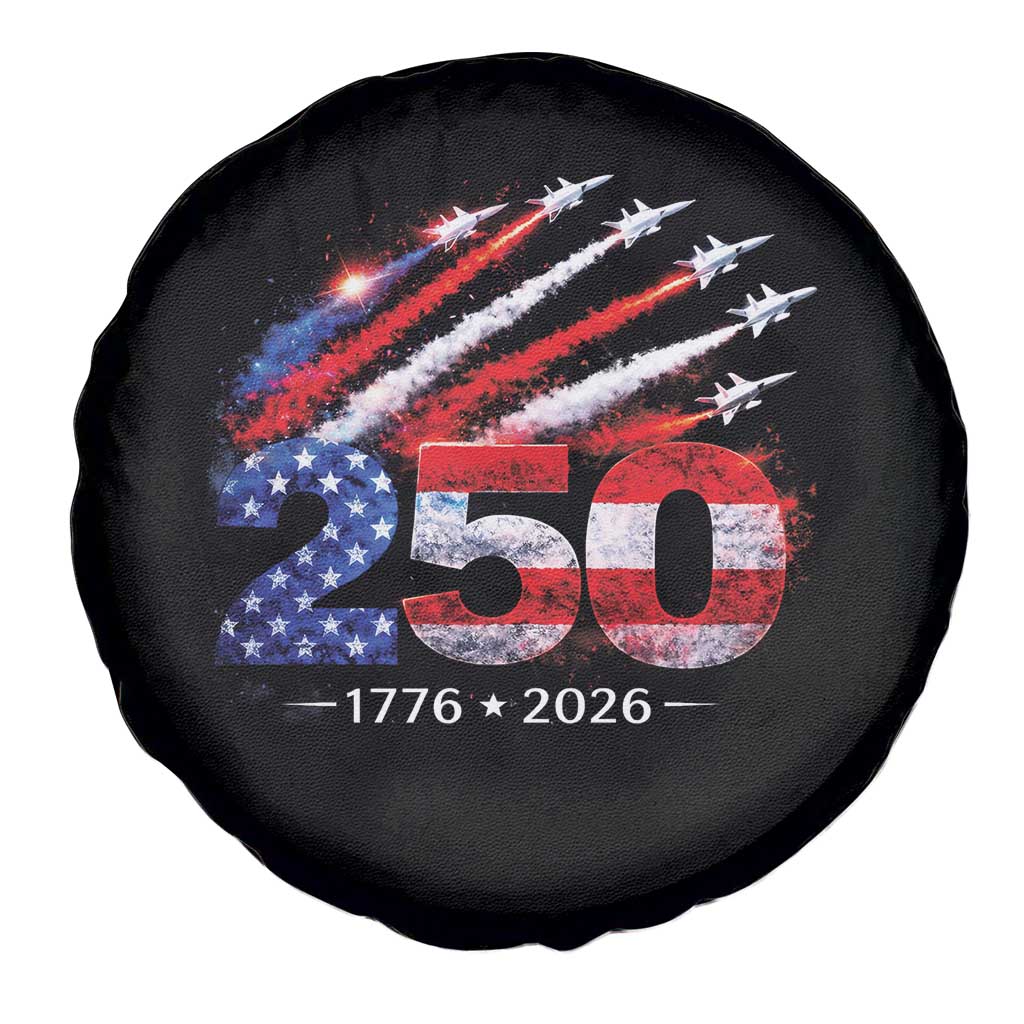 250th Anniversary USA Spare Tire Cover Patriotic 250 Years American 4th July 1776 2026 TS10 Print Your Wear