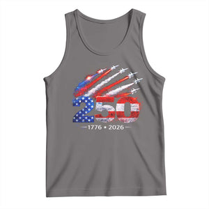 250th Anniversary USA Tank Top Patriotic 250 Years American 4th July 1776 2026 TS10 Deep Heather Print Your Wear