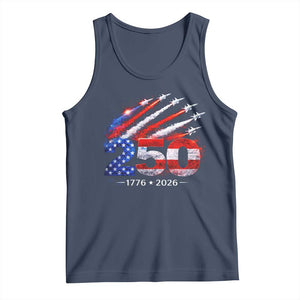 250th Anniversary USA Tank Top Patriotic 250 Years American 4th July 1776 2026 TS10 Navy Print Your Wear