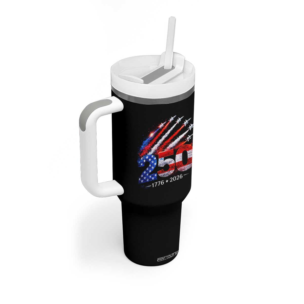 250th Anniversary USA Tumbler With Handle Patriotic 250 Years American 4th July 1776 2026 TS10 Print Your Wear
