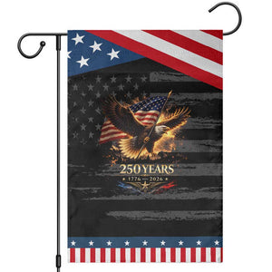 Eagle 250 Anniversary Usa Patriotic Garden Flag 1776 2026 Patriotic 4th Of July 250 Year American Flag TS10 Distressed Black Blue Print Your Wear