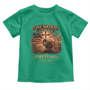 Blessings 250 Years America Toddler T Shirt Christian Patriotic One Nation Under God US Flag TS10 Irish Green Print Your Wear