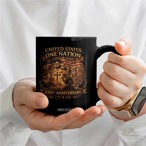 Blessings 250 Years America Coffee Mug Christian Patriotic One Nation Under God Founding Fathers TS10 Print Your Wear