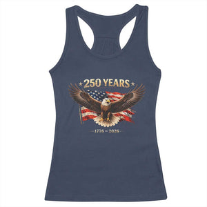 250 Years USA Racerback Tank Top Patriotic Eagle America Flag 250th Anniversary 1776 2026 TS10 Navy Print Your Wear