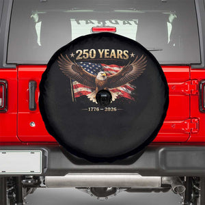 250 Years USA Spare Tire Cover Patriotic Eagle America Flag 250th Anniversary 1776 2026 TS10 Black Print Your Wear