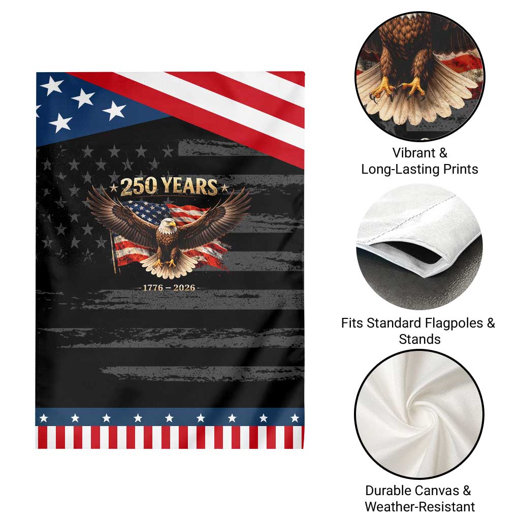 250 Years USA Garden Flag Patriotic Eagle America Flag 250th Anniversary 1776 2026 TS10 Print Your Wear