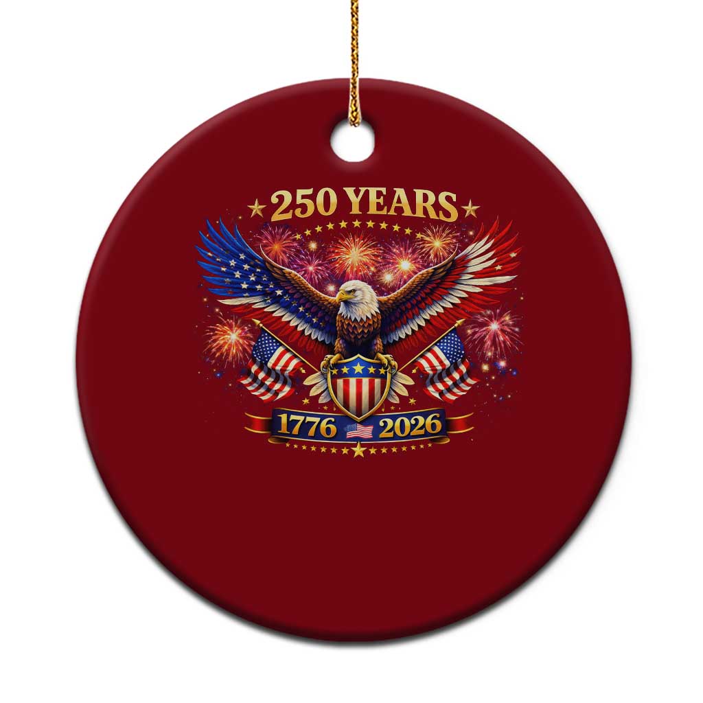 USA 250th Anniversary Eagle Ceramic Ornament 4th July Independence Day Patriotic USA Flag TS10 1pc Red Print Your Wear